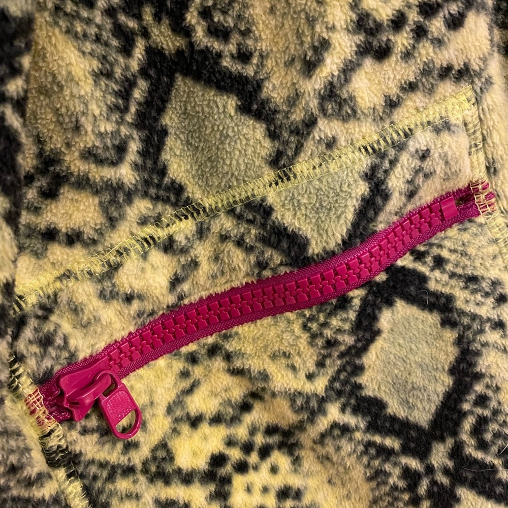 Terez: Medium, Python Fleece, Zip Up Jacket. Grea… - image 5